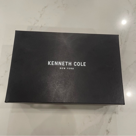 Kenneth Cole Denim Block Heel Sandals w Silver Detail - Picture 15 of 15
